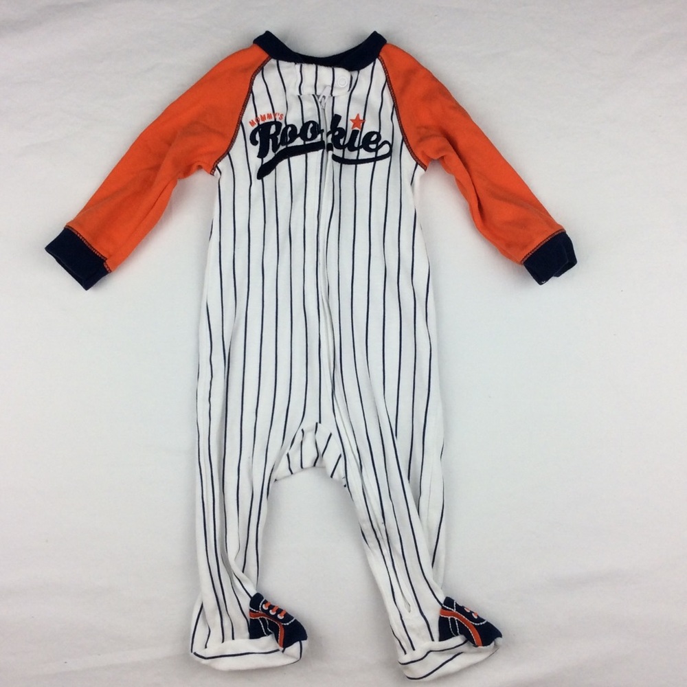 🍼 6 for $18 Mommy’s Rookie Footed Striped Pjs